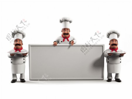 厨师3d小人图片