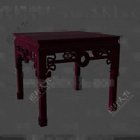 暗红色的木制雕刻椅子