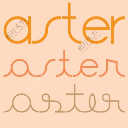 ASTER字体