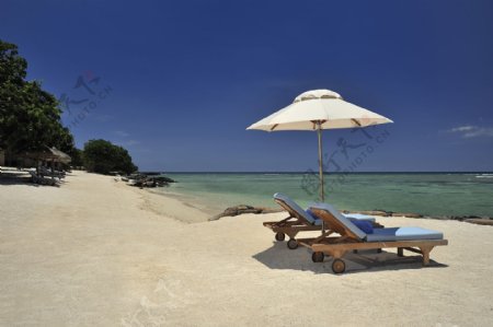 毛里求斯沙滩休闲椅图片