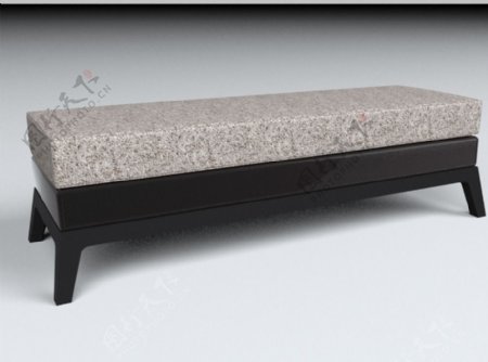 3d模型床尾凳图片