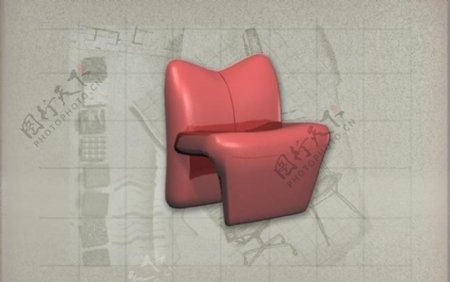 现代主义风格之沙发3D模型沙发026