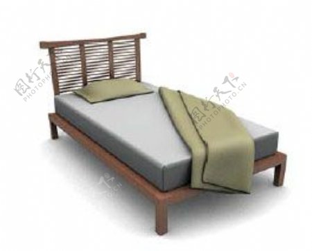 国外床3d模型家具图片83