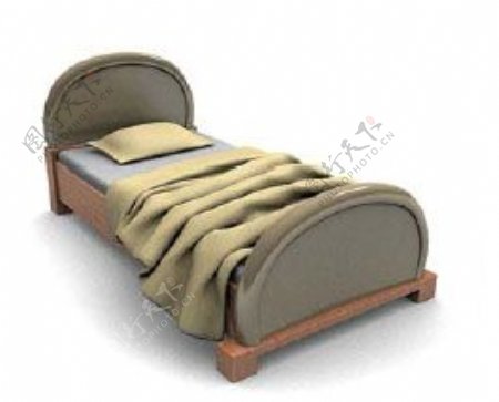 国外床3d模型家具模型104