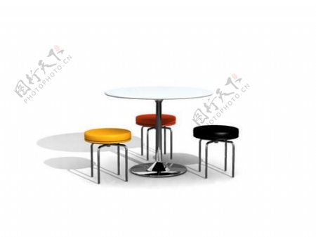 漂亮的桌椅3d模型家具图片素材95