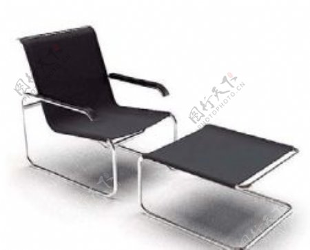 躺椅3d模型家具效果图6