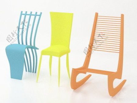 国外精品椅子3d模型家具图片素材108