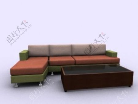 沙发组合3d模型家具图片11