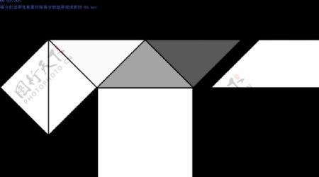 三角形黑白屏幕分割遮罩视频素材05