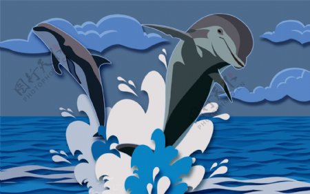 海豚壁纸图片