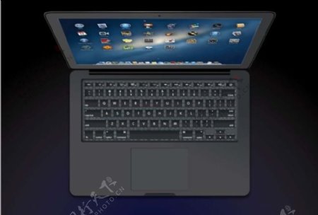 MacBookAir背灯矢量图