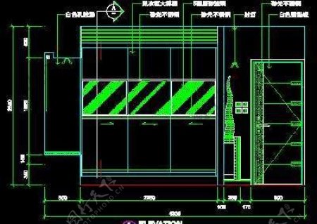 三居室实例现代简约场景cad详图素材免费下载95