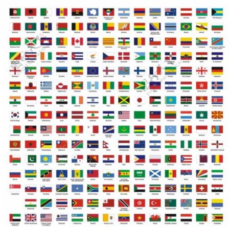 世界各国国旗矢量素材