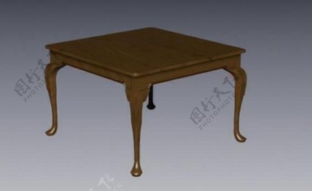 室内家具之外国桌子023D模型