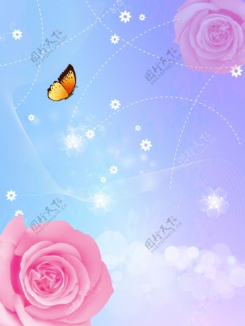 花朵蝴蝶