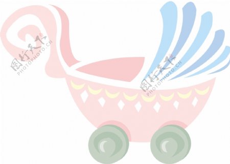 婴儿车和玩具矢量图16
