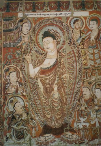 古新疆佛教壁画图片
