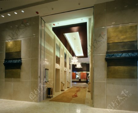 酒店电梯厅图片