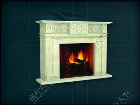 室内设计壁炉3d素材3d模型3