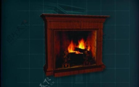 装饰构件之壁炉3D模型壁炉010