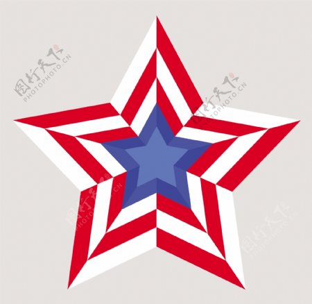 爱国的明星我们第四七月独立日矢量设计