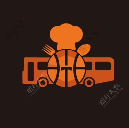 餐饮旅游协会篮球赛logo