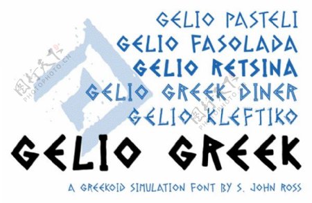 gelio字体