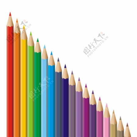 彩色铅笔创意图片