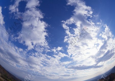 白云天空蓝天碧空晴空晴朗大自然美景风景云海