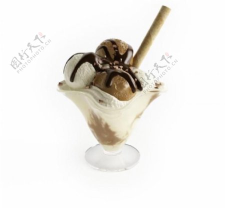冰淇淋模型带贴图图片