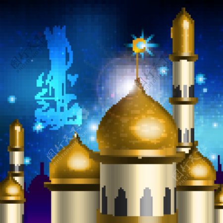 islamicstyle城堡矢量1
