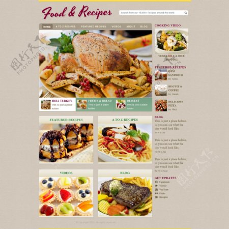 食物网站