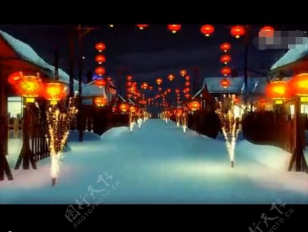 春节舞台LED背景