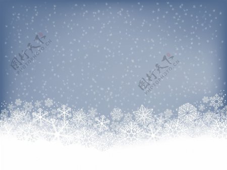 圣诞节雪花背景矢量素材7