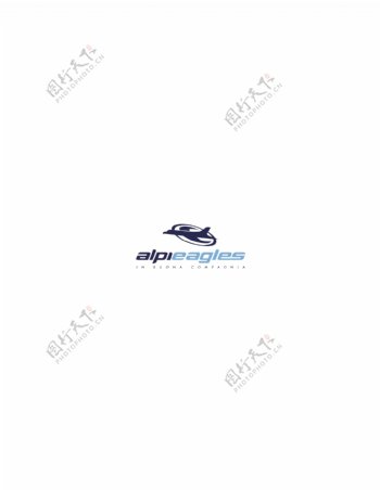 Alpieagleslogo设计欣赏Alpieagles民航公司标志下载标志设计欣赏