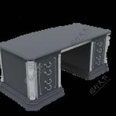 3D办公桌模型