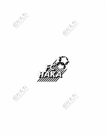 HakaFClogo设计欣赏足球和IT公司标志HakaFC下载标志设计欣赏