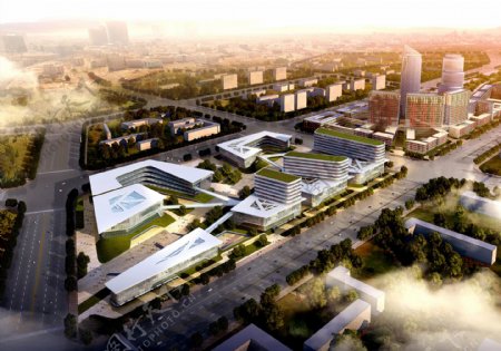 大庆高新技术产业开发区规划3D效果图