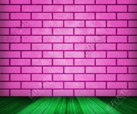粉红色的砖室的背景