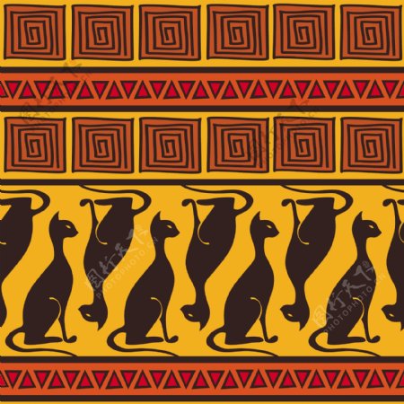非洲装饰图案背景图片