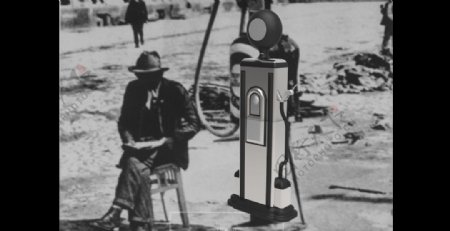 老式加油泵