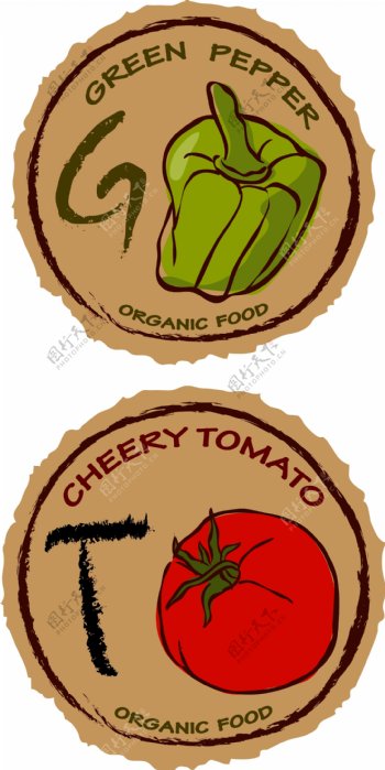 蔬菜标签图片
