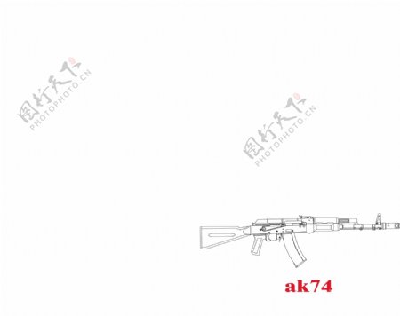 苏联步枪ak74图片