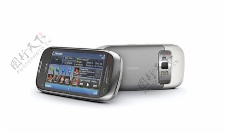 诺基亚C7手机正背图片
