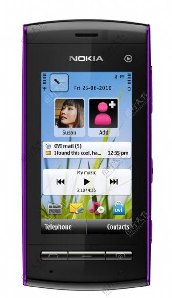 诺基亚5250正紫色图片