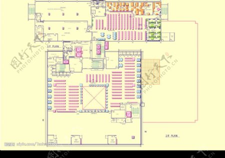 大厦室内建筑流程图纸设计制作图片