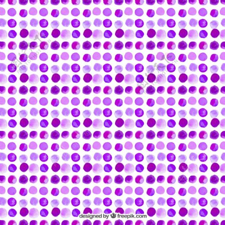 紫色水彩圆点无缝背景图片
