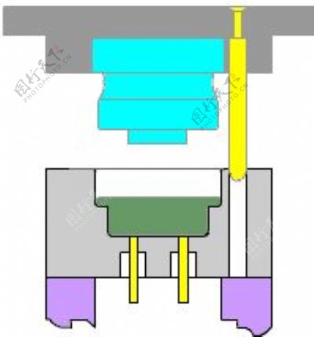 注塑模具模拟图片