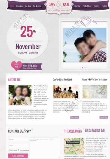 婚礼策划企业网站图片