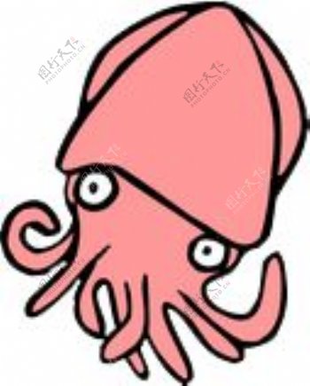 章鱼游动画表情图片